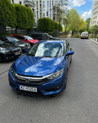 Honda Civic cena 70000 przebieg: 76000, rok produkcji 2018 z Warszawa małe 352